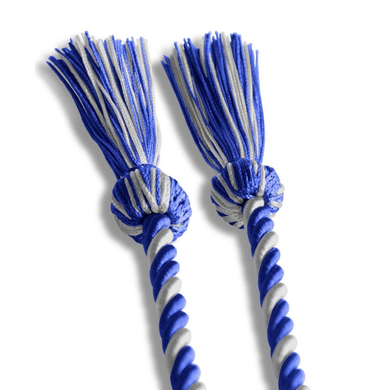 Endea Graduation Single Honor Cord Two-Color (Royal Blue/Silver) - Image 4